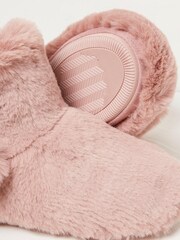 FatFace Pink Farah Faux Fur Slipper Boots - Image 3 of 4