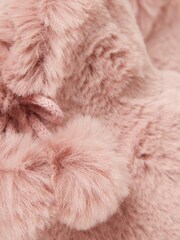 FatFace Pink Farah Faux Fur Slipper Boots - Image 4 of 4