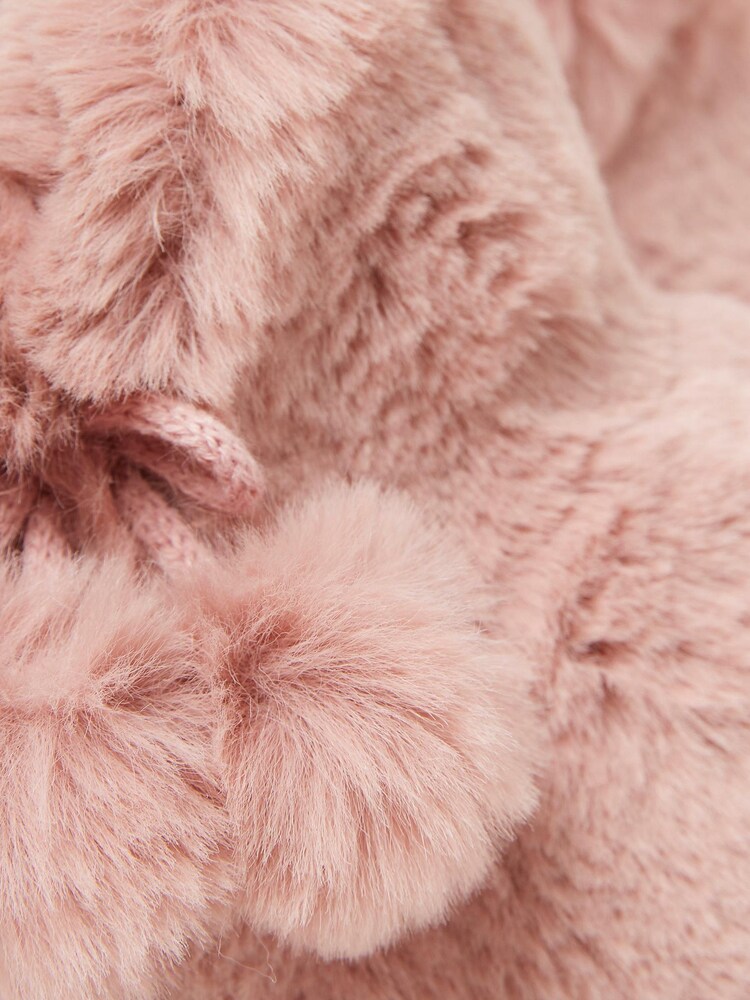 FatFace Pink Farah Faux Fur Slipper Boots - Image 4 of 4