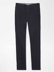 FatFace Blue Pleated Chino Trousers - Image 5 of 5