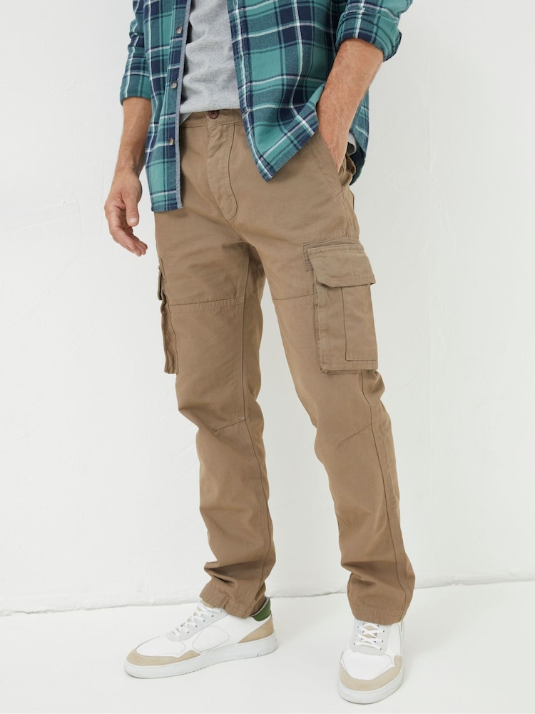 FatFace Breakyard Natural Cargo Trousers - Image 1 of 4