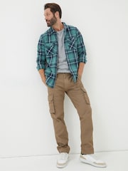 FatFace Breakyard Natural Cargo Trousers - Image 3 of 4