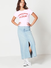 Mean Girls Pink Christmas Short Sleeve Baby T-Shirt - Image 2 of 6