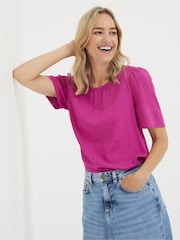 FatFace Pink Lyndy Blouse - Image 1 of 5