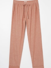 FatFace Beige Stripe Pyjama Set - Image 7 of 7