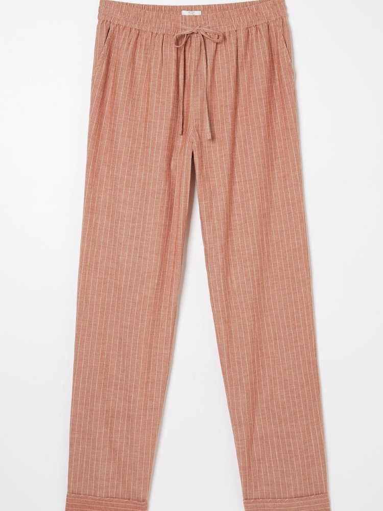 FatFace Beige Stripe Pyjama Set - Image 7 of 7