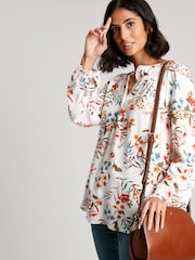 Joules Georgia White Pop Over Top - Image 1 of 7