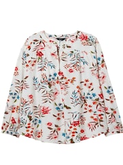 Joules Georgia White Pop Over Top - Image 7 of 7