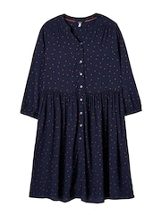Joules Blue Maddie Short Tiered Dress - Image 7 of 7