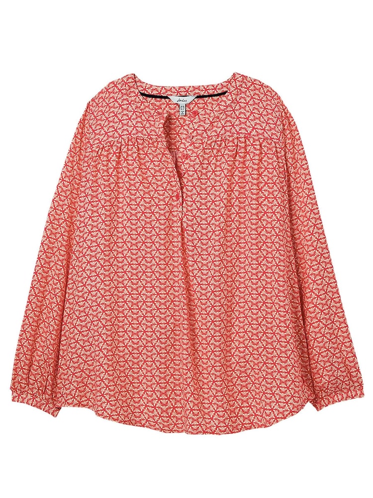 Joules Red Georgia Pop Over Top - Image 7 of 7 Joules Red Georgia Pop Over Top - Image 7 of 7