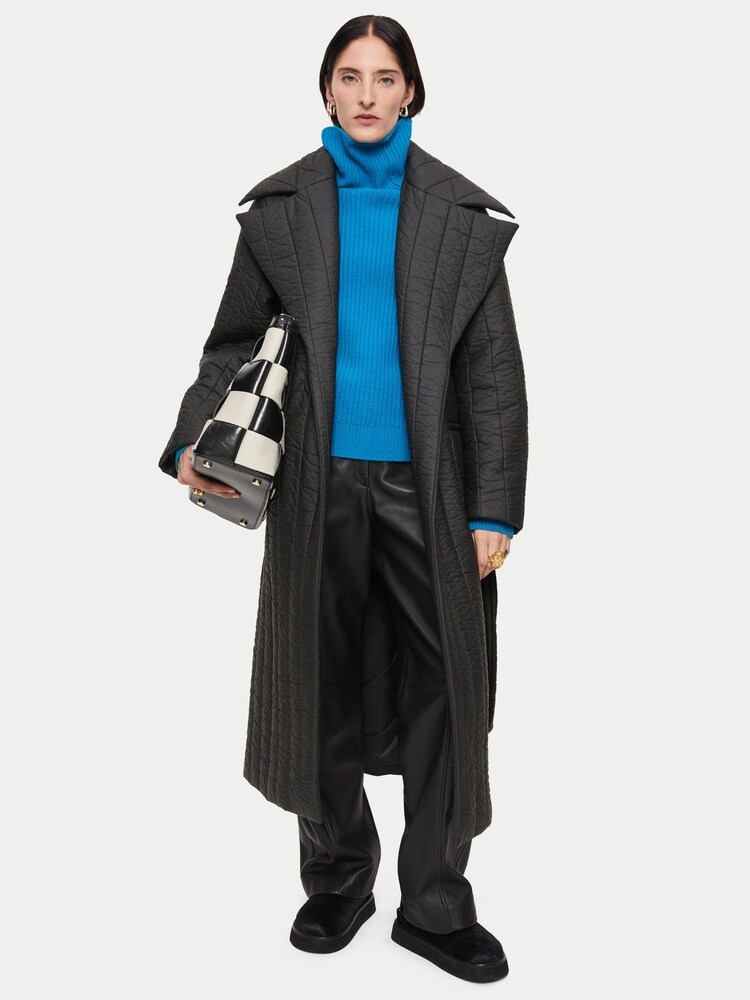 Jigsaw Black Quilted Puffer Freya Coat - Image 1 of 4