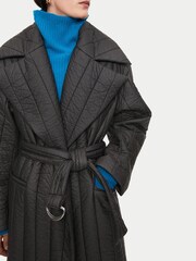 Jigsaw Black Quilted Puffer Freya Coat - Image 3 of 4