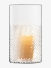 LSA International Clear Wicker Vase/Lantern H25cm - Image 1 of 3
