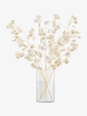 LSA International Clear Wicker Vase/Lantern H25cm - Image 2 of 3