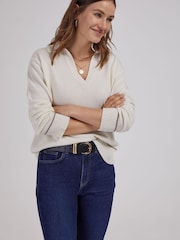 Baukjen Radana Eco-Cashmere White Knitted Jumper - Image 1 of 5