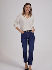 Baukjen Radana Eco-Cashmere White Knitted Jumper - Image 4 of 5