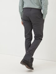 FatFace Grey Pleated Chino Trousers - Image 2 of 5