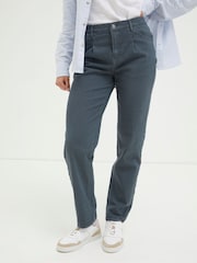 FatFace Blue Cleo Canvas Barrel Leg Chinos - Image 2 of 6