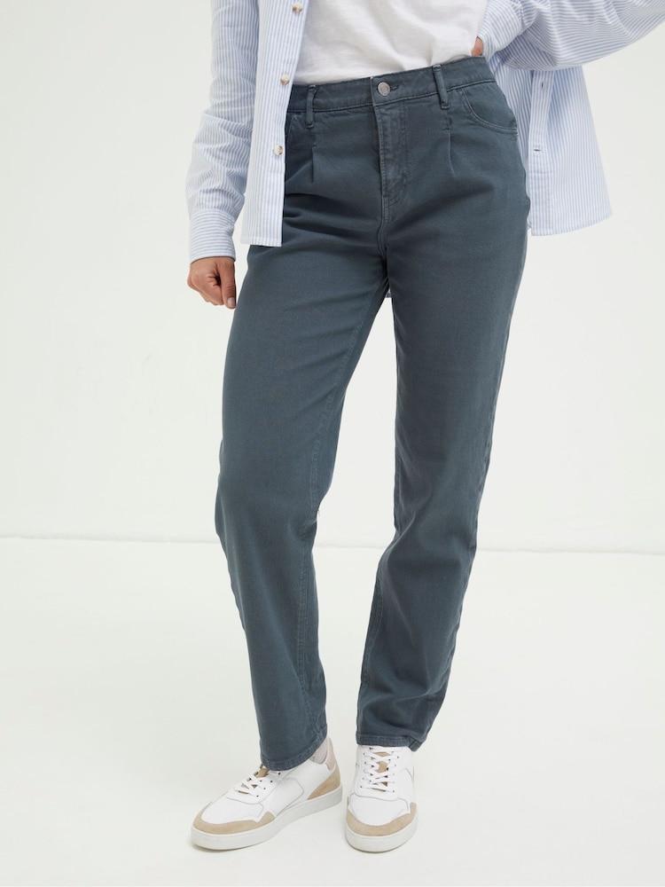 FatFace Blue Cleo Canvas Barrel Leg Chinos - Image 2 of 6