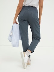 FatFace Blue Cleo Canvas Barrel Leg Chinos - Image 3 of 6