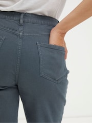 FatFace Blue Cleo Canvas Barrel Leg Chinos - Image 4 of 6