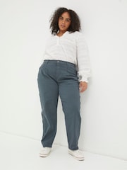 FatFace Blue Cleo Canvas Barrel Leg Chinos - Image 5 of 6