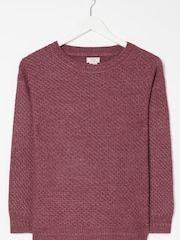 FatFace Red Ellie Crew Jumper - Image 5 of 5