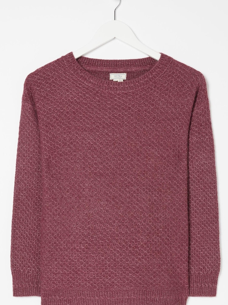 FatFace Red Ellie Crew Jumper - Image 5 of 5