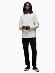 AllSaints White Rowe Crew Jumper - Image 3 of 5