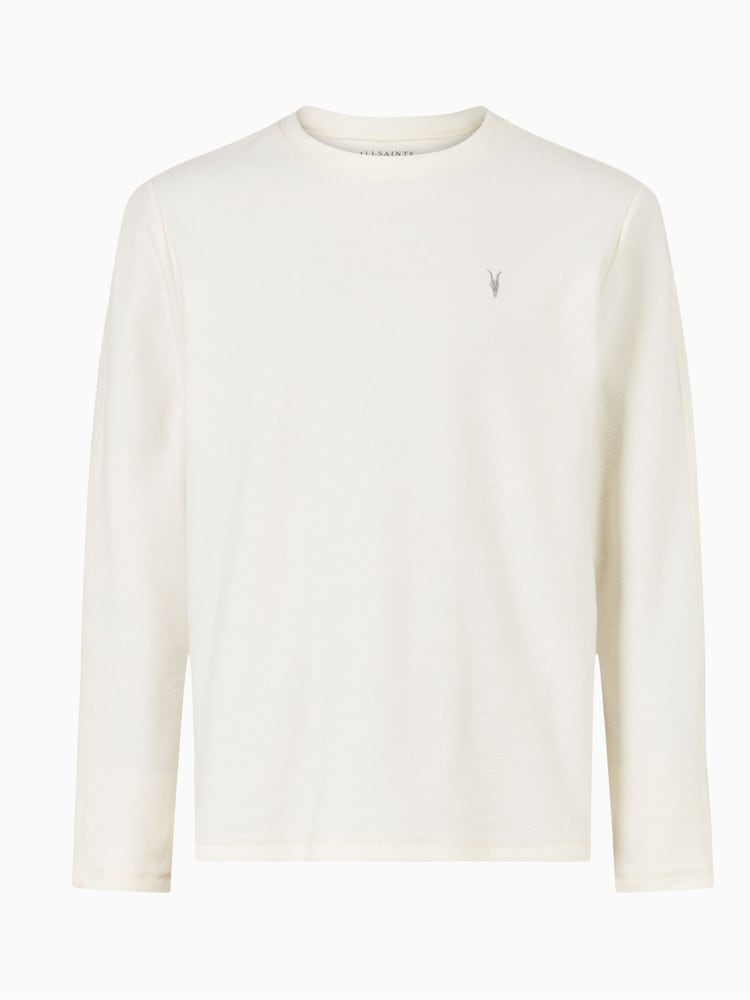 AllSaints White Rowe Crew Jumper - Image 5 of 5