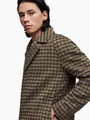 AllSaints Drumm Brown Coat - Image 7 of 8