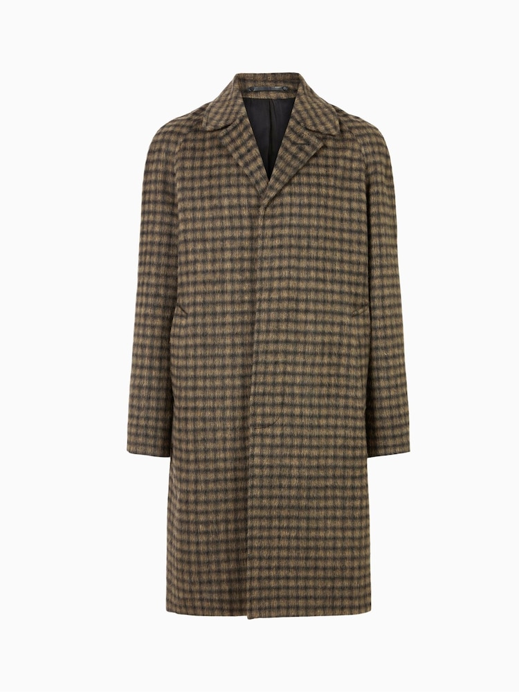 AllSaints Drumm Brown Coat - Image 8 of 8 AllSaints Drumm Brown Coat - Image 8 of 8