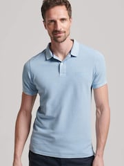 Superdry Washed Indigo Superdry Grey Retro Repeat T-Shirt - Image 1 of 5