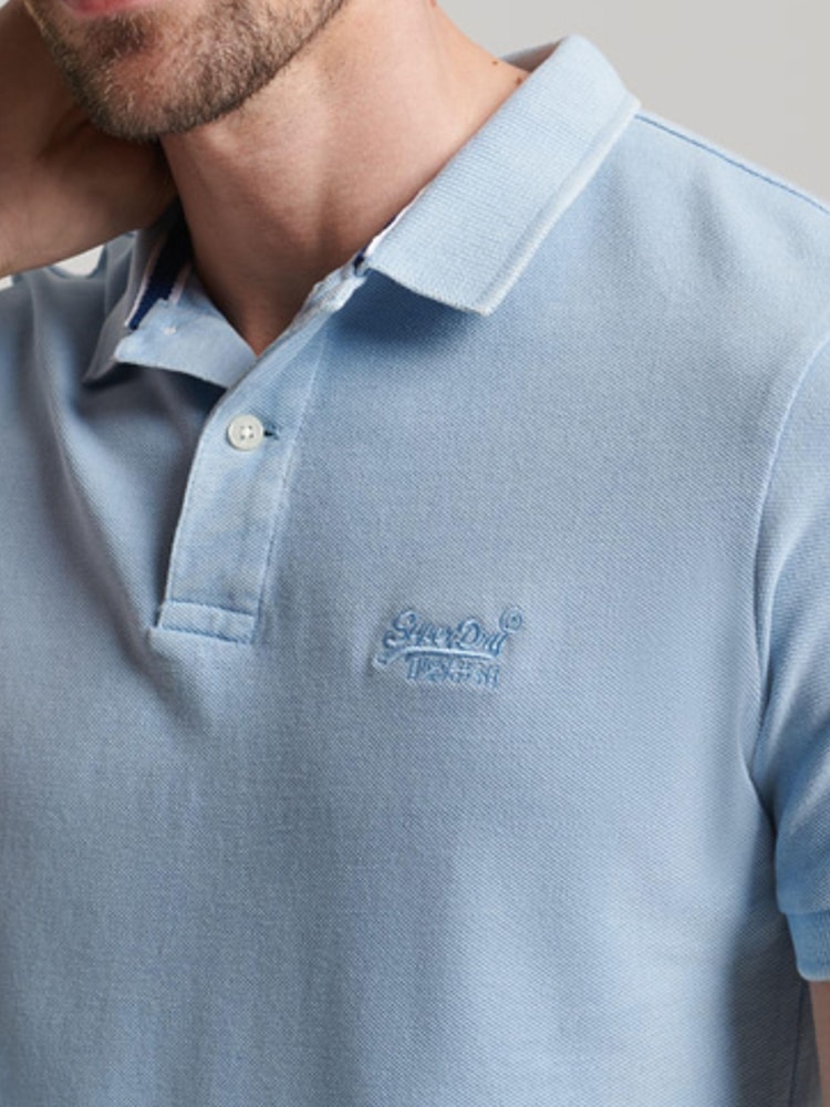 Superdry Washed Indigo Superdry Grey Retro Repeat T-Shirt - Image 3 of 5