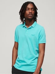 Superdry Aruba Aqua Superdry Grey Retro Repeat T-Shirt - Image 1 of 4