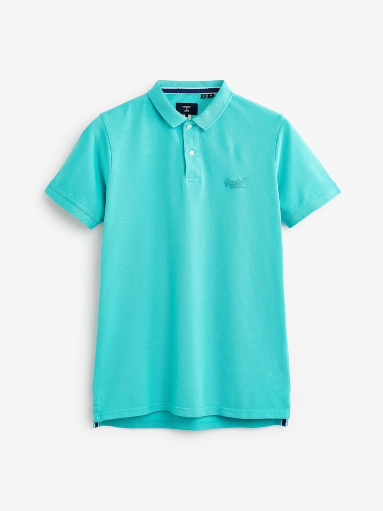 Superdry Aruba Aqua Superdry Grey Retro Repeat T-Shirt - Image 4 of 4