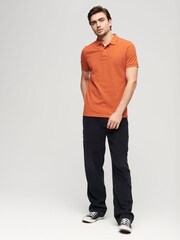 Superdry Orange Classic Pique Polo Shirt - Image 2 of 3