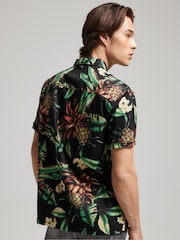 Superdry Black Vintage Hawaiian Short Sleeve Shirt - Image 3 of 6