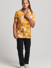 Superdry Yellow Vintage Hawaiian Short Sleeve Shirt - Image 3 of 6
