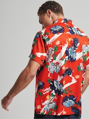 Superdry Orange Vintage Hawaiian Short Sleeve Shirt - Image 1 of 7