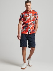 Superdry Orange Vintage Hawaiian Short Sleeve Shirt - Image 2 of 7