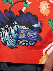 Superdry Orange Vintage Hawaiian Short Sleeve Shirt - Image 4 of 7
