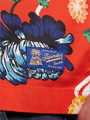 Superdry Orange Vintage Hawaiian Short Sleeve Shirt - Image 6 of 7