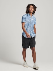 أزرق طباعة - قميص Vintage Loom مصوع من قطن 100% بكُم قصير من Superdry - صورة 2 من 7