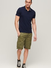 Superdry Rich Navy Classic Pique Polo Shirt - Image 2 of 5
