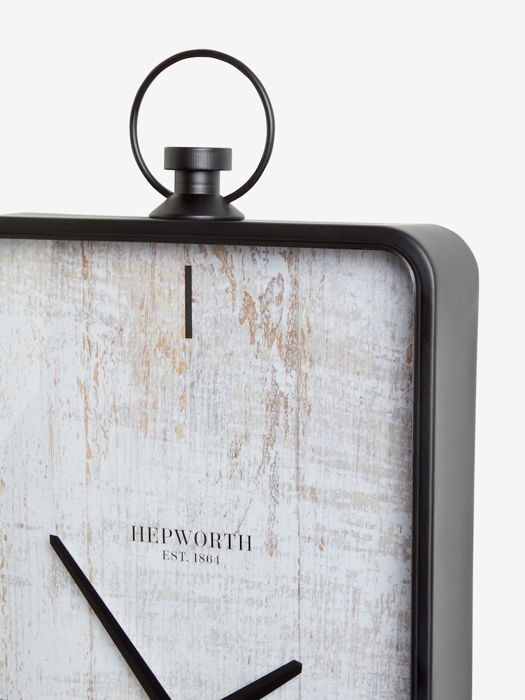 Black Brompton Rectangular Wall Clock - Image 5 of 5