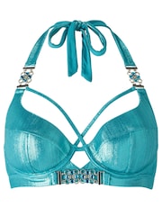 Ann Summers Blue Maldives Metallic Underwired Bikini Top - Image 5 of 5