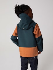 Paul Smith Junior Boys Orange Shower Resistant Colourblock Jacket - Image 4 of 10