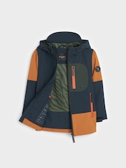 Paul Smith Junior Boys Orange Shower Resistant Colourblock Jacket - Image 6 of 10