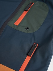 Paul Smith Junior Boys Orange Shower Resistant Colourblock Jacket - Image 8 of 10